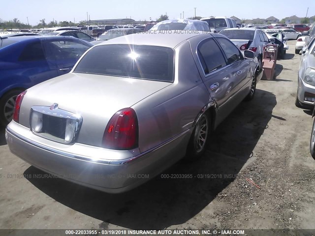 1LNHM82W81Y668859 - 2001 LINCOLN TOWN CAR SIGNATURE TAN photo 4