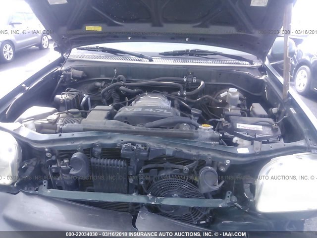 5TDZT34A64S236416 - 2004 TOYOTA SEQUOIA SR5 GREEN photo 10