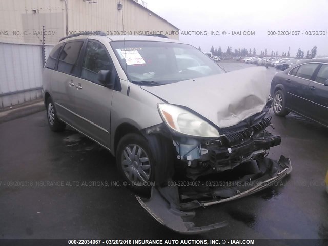 5TDZA23C75S342698 - 2005 TOYOTA SIENNA CE/LE GOLD photo 1