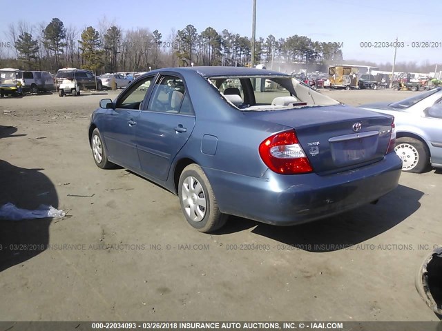 4T1BE32K44U819100 - 2004 TOYOTA CAMRY LE/XLE/SE Light Blue photo 3