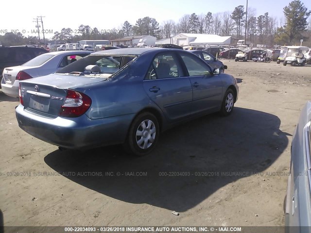 4T1BE32K44U819100 - 2004 TOYOTA CAMRY LE/XLE/SE Light Blue photo 4