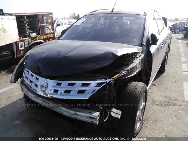 JN8AZ08T95W330981 - 2005 NISSAN MURANO SL/SE/S BLACK photo 6