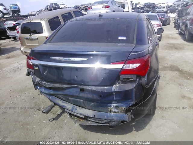 1C3CCBBG3DN569111 - 2013 CHRYSLER 200 TOURING BLUE photo 6