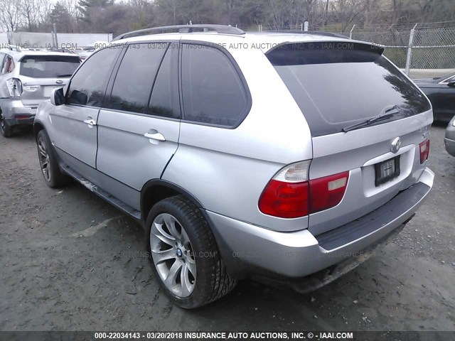 WBAFB33541LH24769 - 2001 BMW X5 4.4I SILVER photo 3