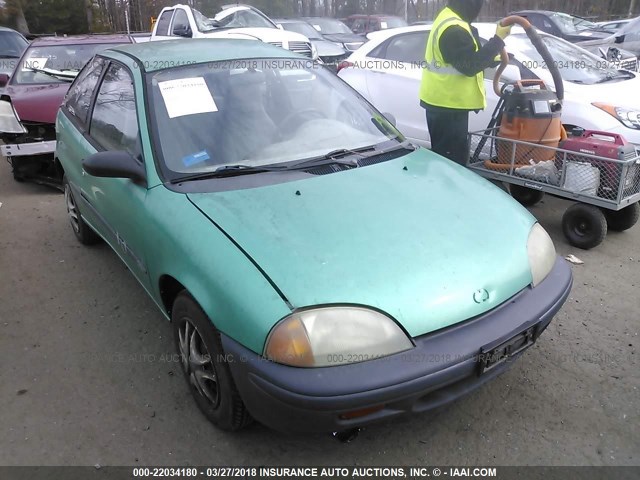 2C1MR2290S6767871 - 1995 GEO METRO LSI GREEN photo 1