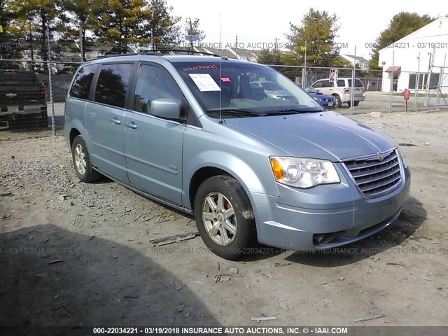 2A8HR54P88R716801 - 2008 CHRYSLER TOWN & COUNTRY TOURING Light Blue photo 1