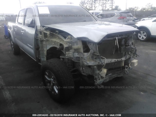 3TMDZ5BN4GM009787 - 2016 TOYOTA TACOMA DBL CAB/SR5/TRD SPORT/OR SILVER photo 1