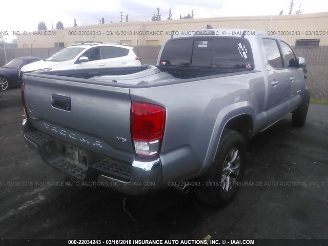 3TMDZ5BN4GM009787 - 2016 TOYOTA TACOMA DBL CAB/SR5/TRD SPORT/OR SILVER photo 4