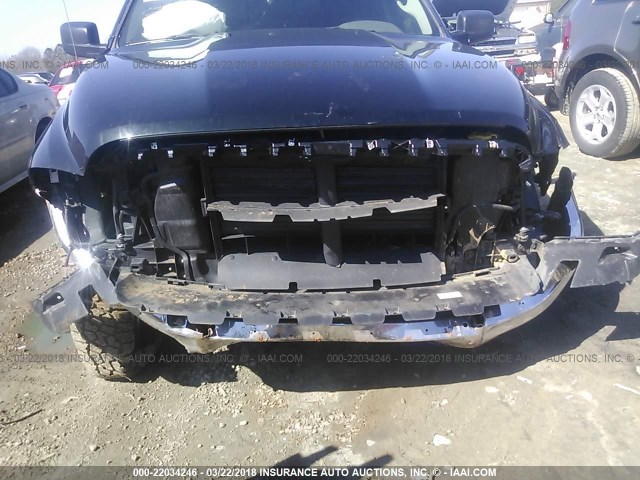 1C6RR7GT9GS384484 - 2016 RAM 1500 SLT GREEN photo 6