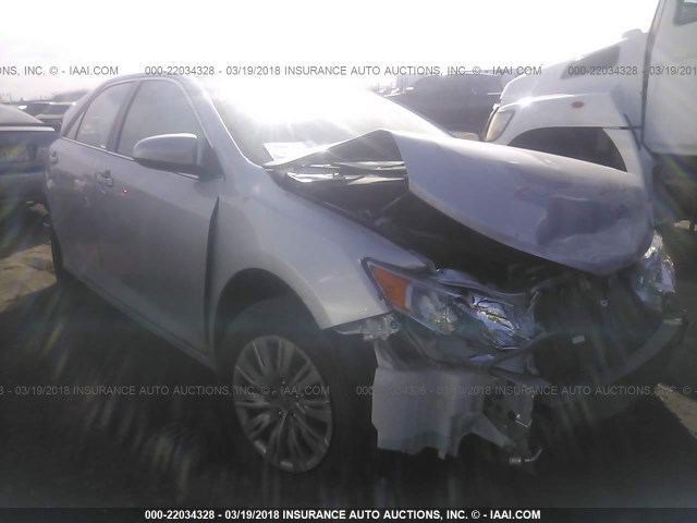 4T1BF1FK2EU450556 - 2014 TOYOTA CAMRY L/SE/LE/XLE SILVER photo 1