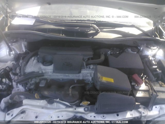4T1BF1FK2EU450556 - 2014 TOYOTA CAMRY L/SE/LE/XLE 银色 照片 10