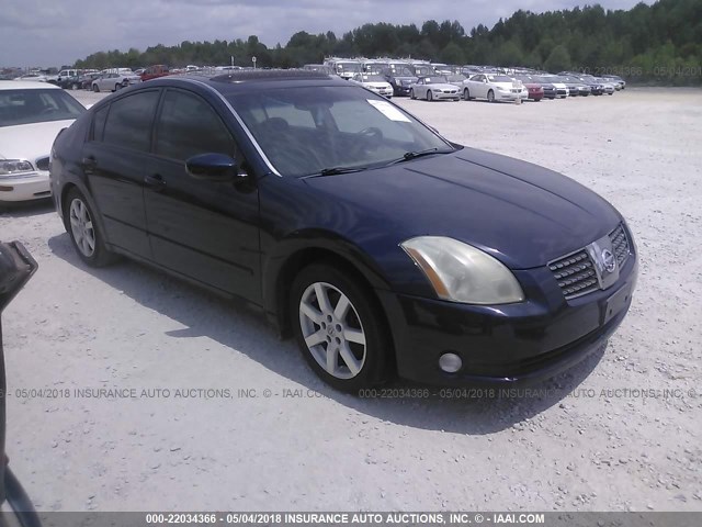 1N4BA41E35C861112 - 2005 NISSAN MAXIMA SE/SL BLUE photo 1