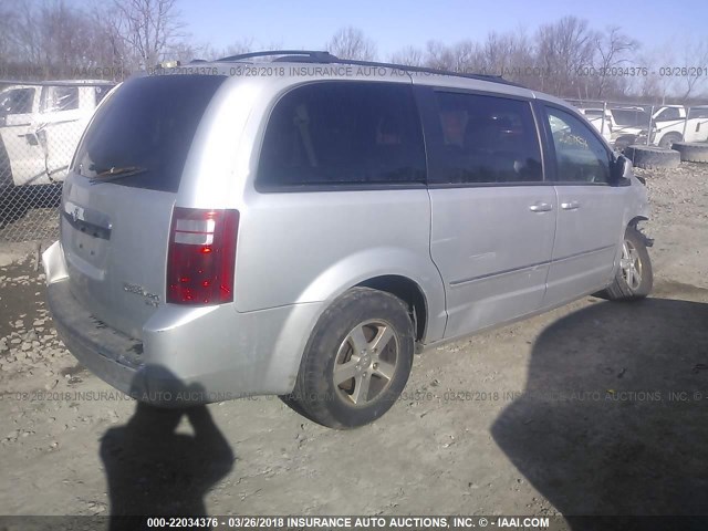 2D8HN54149R518783 - 2009 DODGE GRAND CARAVAN SXT SILVER photo 4