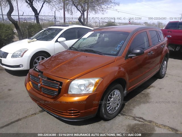 1B3CB1HA5BD209144 - 2011 DODGE CALIBER EXPRESS ORANGE photo 2