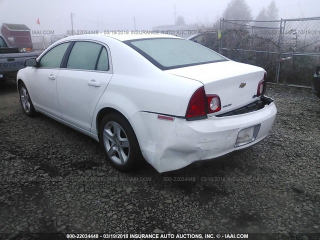 1G1ZA5EB1AF303386 - 2010 CHEVROLET MALIBU LS 白色 照片 3