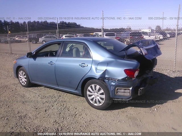 5YFBU4EE1DP182120 - 2013 TOYOTA COROLLA S/LE BLUE photo 3