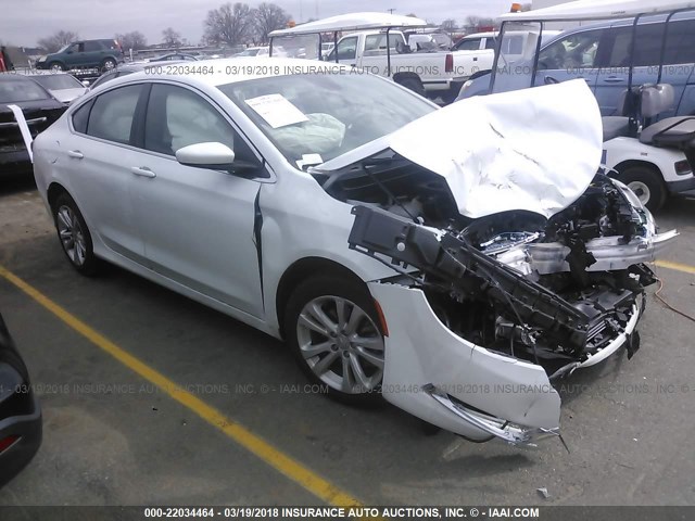 1C3CCCABXFN744551 - 2015 CHRYSLER 200 LIMITED WHITE photo 1