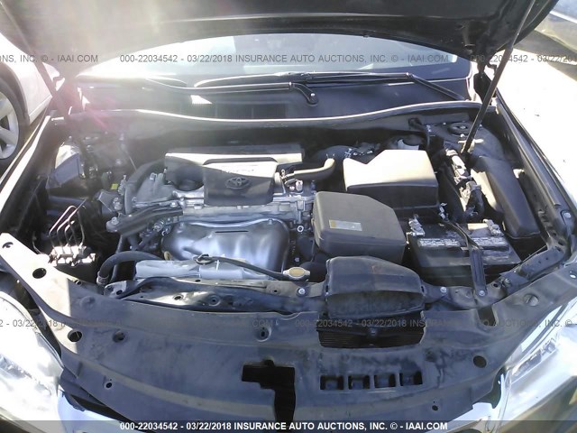4T4BF1FK4GR518073 - 2016 TOYOTA CAMRY LE/XLE/SE/XSE BLACK photo 10