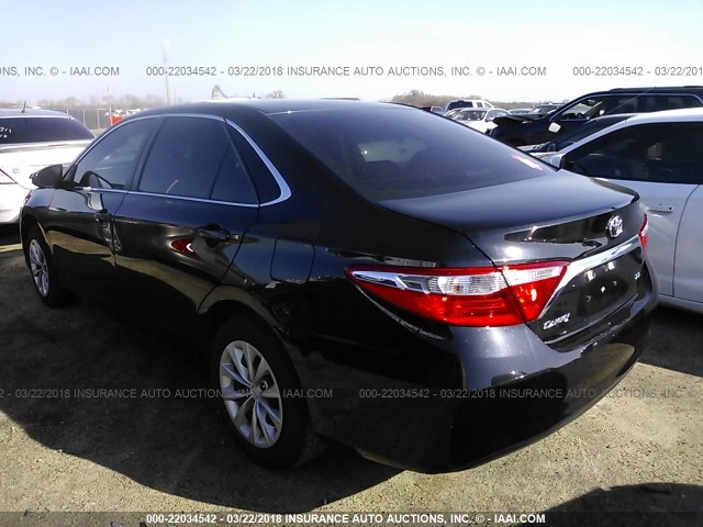 4T4BF1FK4GR518073 - 2016 TOYOTA CAMRY LE/XLE/SE/XSE BLACK photo 3