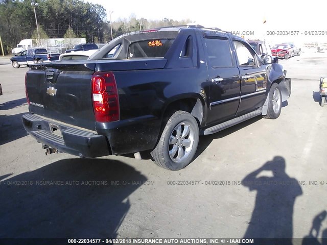 3GNEC32JX9G122515 - 2009 CHEVROLET AVALANCHE C1500 LTZ BLACK photo 4