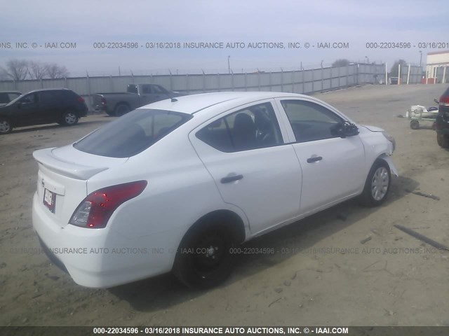 3N1CN7AP4JL801752 - 2018 NISSAN VERSA S/S PLUS/SV/SL WHITE photo 4