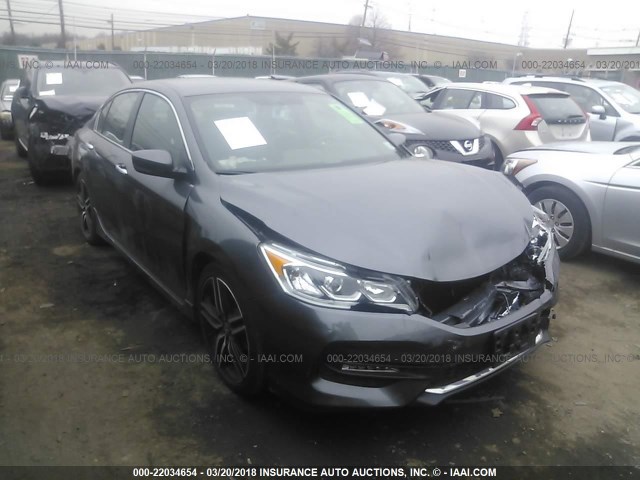 1HGCR2F55GA142884 - 2016 HONDA ACCORD SPORT 灰色 照片 1