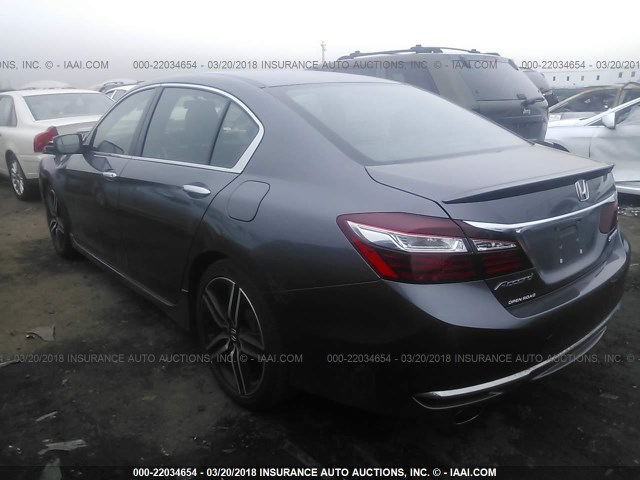 1HGCR2F55GA142884 - 2016 HONDA ACCORD SPORT 灰色 照片 3