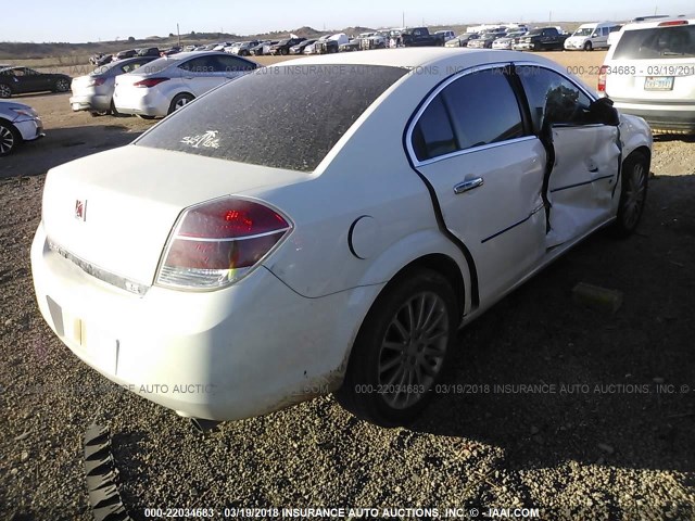 1G8ZV577X7F169646 - 2007 SATURN AURA XR WHITE photo 4