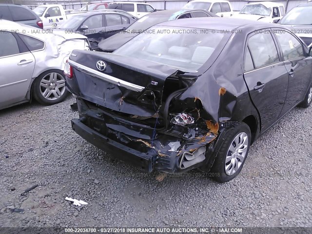 5YFBU4EE0DP219884 - 2013 TOYOTA COROLLA S/LE BLACK photo 6