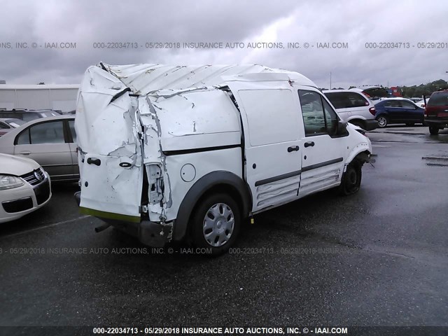 NM0LS7AN4BT057522 - 2011 FORD TRANSIT CONNECT XL WHITE photo 4