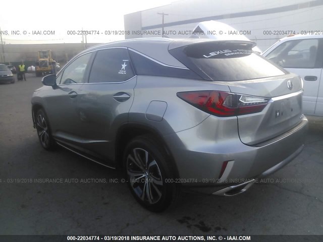 2T2BZMCA9HC105675 - 2017 LEXUS RX 350/BASE/F SPORT GRAY photo 3