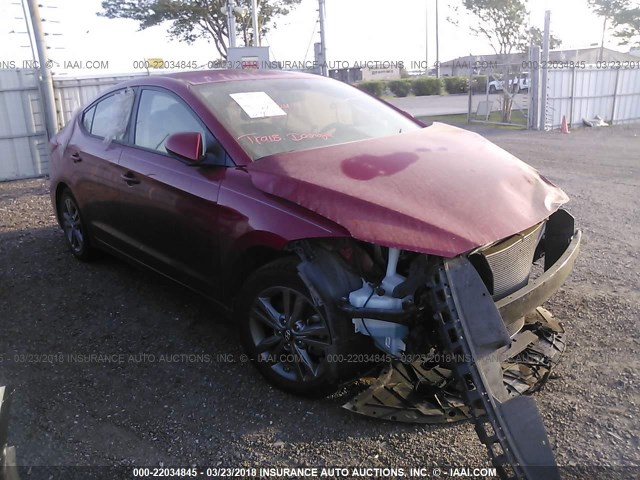 5NPD84LF3HH023417 - 2017 HYUNDAI ELANTRA SE/VALUE/LIMITED RED photo 1