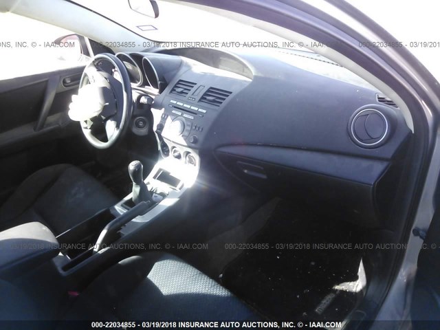 JM1BL1SF9A1232096 - 2010 MAZDA 3 I SILVER photo 5