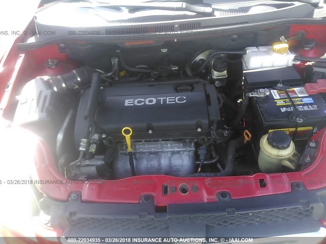 KL1TD5DE5AB120023 - 2010 CHEVROLET AVEO LS/LT 红色 照片 10