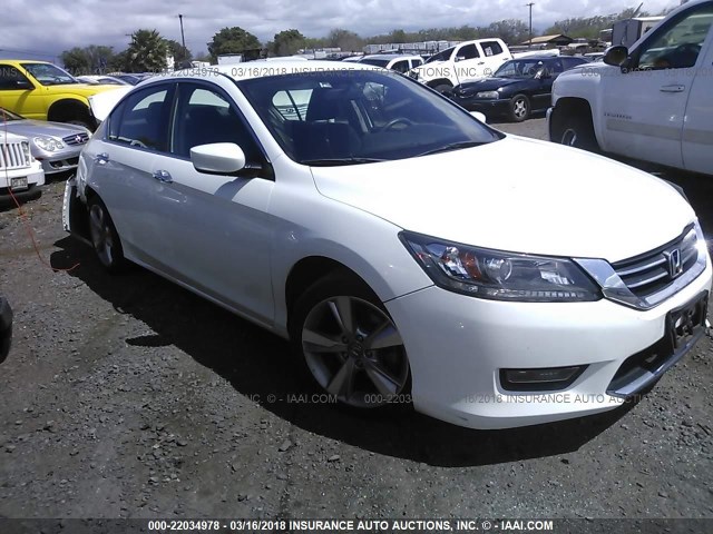 1HGCR2F53FA096017 - 2015 HONDA ACCORD SPORT Ақ фото 1
