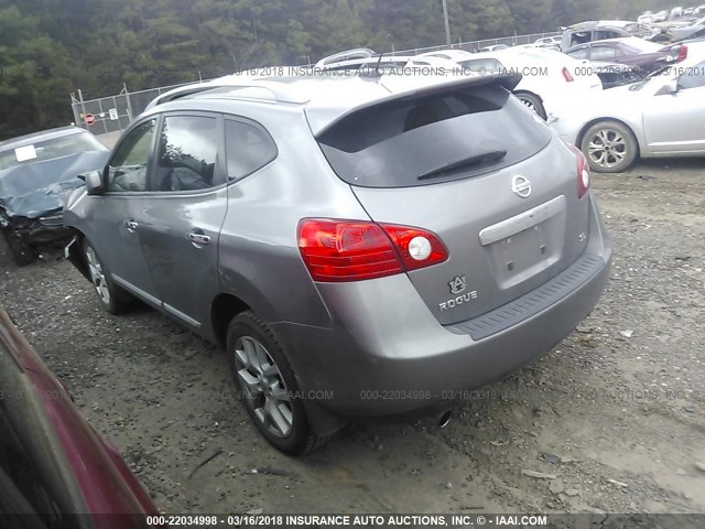 JN8AS5MT3BW568540 - 2011 NISSAN ROGUE S/SV/KROM GRAY photo 3