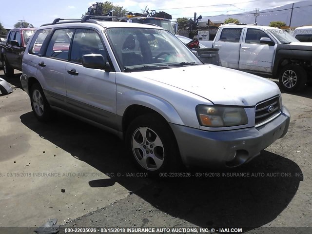 JF1SG65624H723351 - 2004 SUBARU FORESTER 2.5XS SILVER photo 1