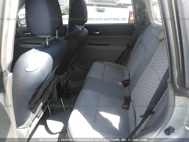JF1SG65624H723351 - 2004 SUBARU FORESTER 2.5XS Серебристый фото 8