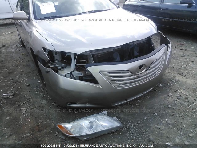 4T1BE46K17U666955 - 2007 TOYOTA CAMRY NEW GENERAT CE/LE/XLE/SE GOLD photo 6