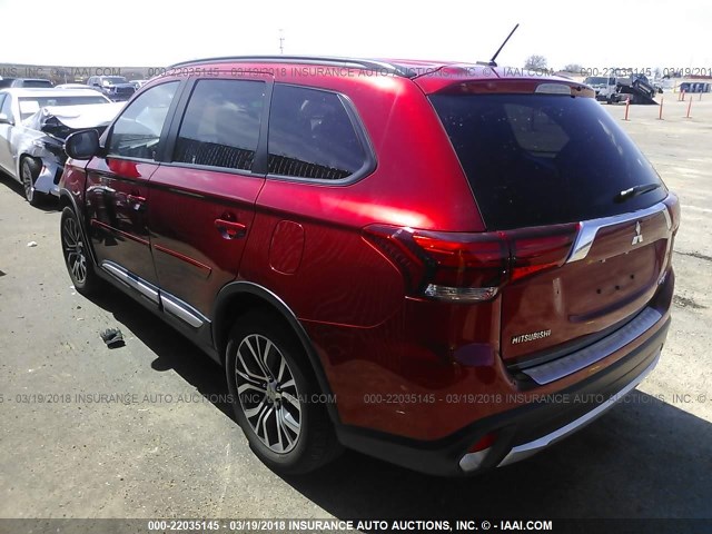 JA4AD3A31GZ045046 - 2016 MITSUBISHI OUTLANDER SE/SEL RED photo 3