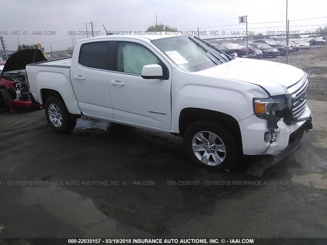 1GTG5CE30G1384550 - 2016 GMC CANYON SLE WHITE photo 1