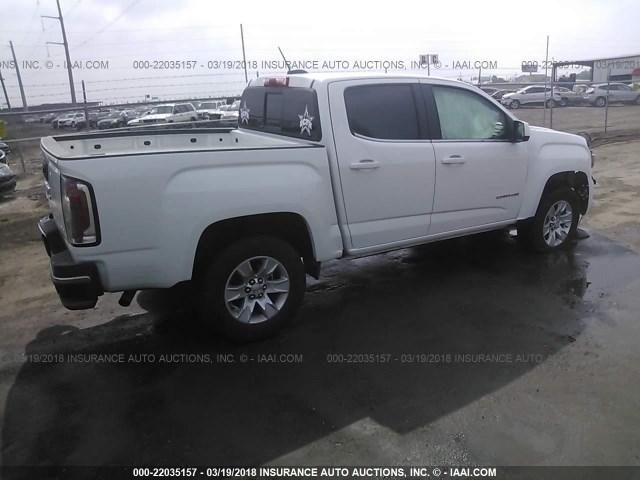 1GTG5CE30G1384550 - 2016 GMC CANYON SLE WHITE photo 4