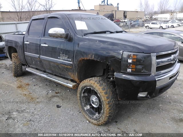 3GCPKSE32BG251611 - 2011 CHEVROLET SILVERADO K1500 LT BLACK photo 1