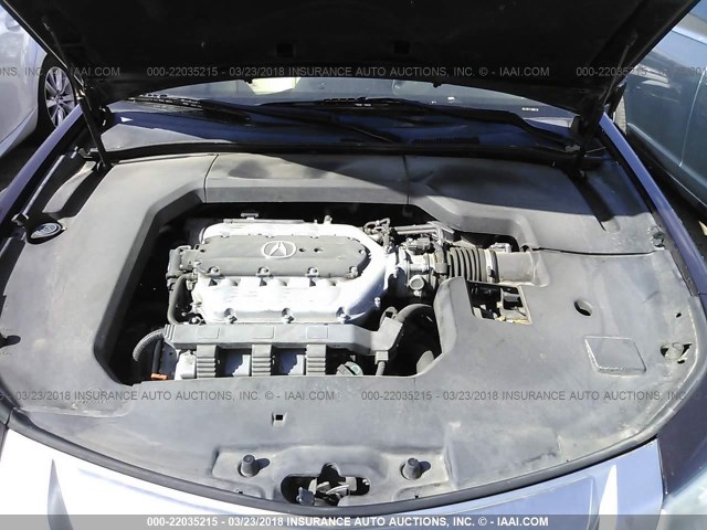 19UUA8F29AA002123 - 2010 ACURA TL BROWN photo 10