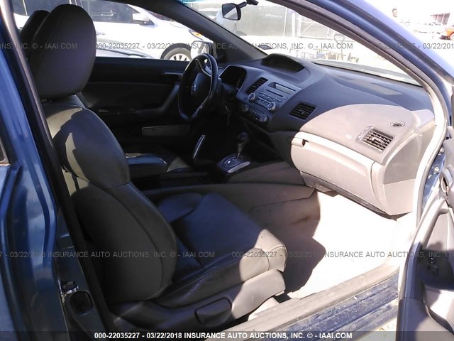 2HGFG12948H570857 - 2008 HONDA CIVIC EXL BLUE photo 5