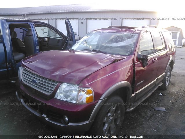 1FMZU74W74UA64419 - 2004 FORD EXPLORER EDDIE BAUER RED photo 2