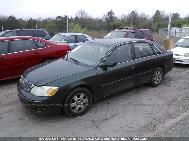 4T1BF28B5YU098855 - 2000 TOYOTA AVALON XL/XLS GREEN photo 2