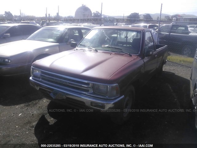 JT4RN81P2L5066091 - 1990 TOYOTA PICKUP 1/2 TON SHORT WHEELBASE DLX RED photo 2