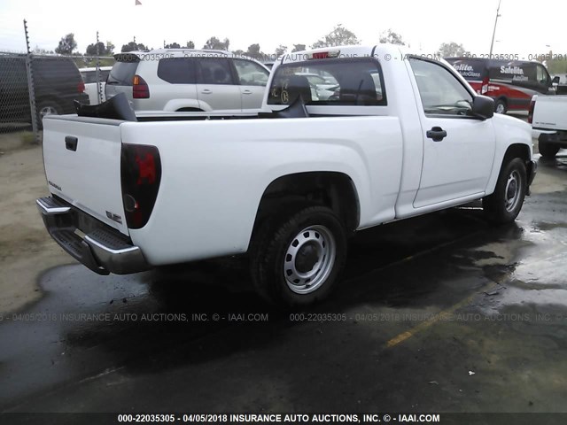 1GTC5LF93C8130804 - 2012 GMC CANYON WHITE photo 4