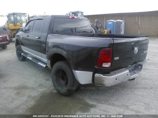 3D73Y4HL6BG517089 - 2011 DODGE RAM 3500 BLACK photo 3